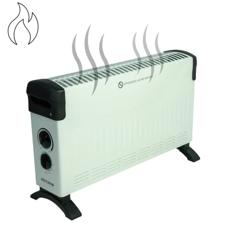 Grzejniki-konwektorowe - grzejnik konwektorowy z termostatem biały 3 poziomy mocy vo2455 volteno 