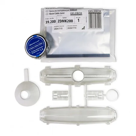 Tasmy-izolacyjne - mufa instalacyjna żywiczna mm11 16-26 mm komplet żywica 200ml 39.11 gelebox 