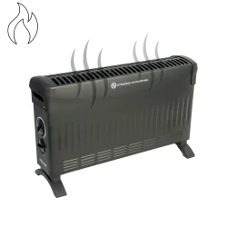 Grzejniki-konwektorowe - grzejnik konwektorowy elektryczny z termostatem i regulacją mocy vo2456 volteno
