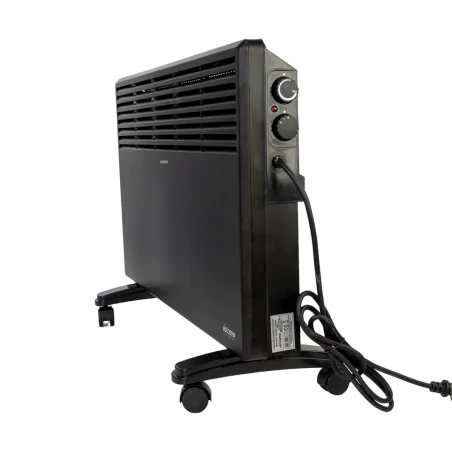 Grzejniki-konwektorowe - grzejnik konwektorowy z możliwością zawieszenia czarny 1000w/2000w vo2450 volteno 