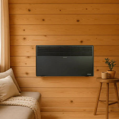 Grzejniki-konwektorowe - grzejnik konwektorowy z możliwością zawieszenia czarny 1000w/2000w vo2450 volteno 