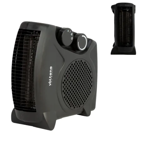 Farelki - termowentylator stojąco-leżący mały grzejnik elektryczny farelka czarna 2000w vo2448 volteno 