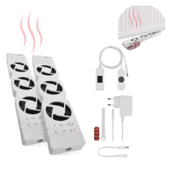 Farelki - p56pr2 termowentylator podgrzejnikowy wentylator pod grzejnik kaloryfer podwójny emos