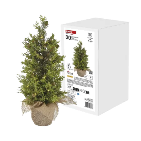 Dekoracje-swiateczne-led - choinka led na baterie 50cm dekoracja na boże narodzenie z timerem dctw31 emos 