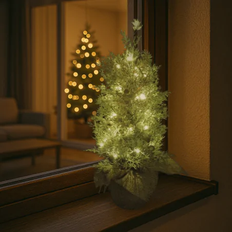 Dekoracje-swiateczne-led - choinka led na baterie 50cm dekoracja na boże narodzenie z timerem dctw31 emos 