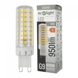 Gwint-trzonek-g9 - mocna żarówka led g9 10w neutralna 3000k 950lm ec20752 eco-light