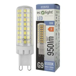 Gwint-trzonek-g9 - mocna żarówka led g9 10w zimna barwa 6500k 950lm ec20753 eco-light