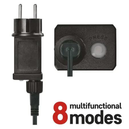 Oswietlenie-choinkowe - lampki na choinkę kulki led 200 cherry 20m zimna biel 8 programów ip44 d5ac23 emos 