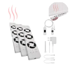 Farelki - p56pr3 termowentylator podgrzejnikowy wentylator pod grzejnik kaloryfer potrójny emos