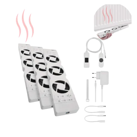 Farelki - p56pr3 termowentylator podgrzejnikowy wentylator pod grzejnik kaloryfer potrójny emos 