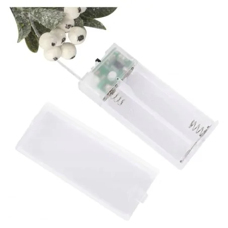 Dekoracje-swiateczne-led - dekoracja świąteczna świecąca gałązka jemioła led na baterie emos dctw29 