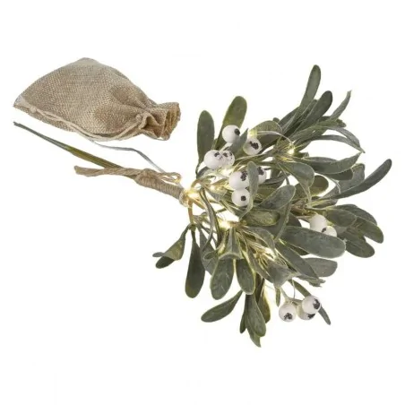 Dekoracje-swiateczne-led - dekoracja świąteczna świecąca gałązka jemioła led na baterie emos dctw29 