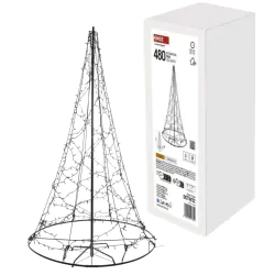 Dekoracje-swiateczne-led - dekoracja świąteczna świecąca choinka led na zewnątrz 180cm z ciepłym światłem ip44 dctw32 emos 
