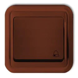 Wlaczniki-i-przyciski-dzwonkowe - 4wpt-4 przycisk dzwonkowy zwierny włącznik do dzwonka brązowy liza karlik