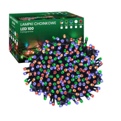 Oswietlenie-choinkowe - wielokolorowe lampki choinkowe 100 led światełka na choinkę multikolor ip20 inq