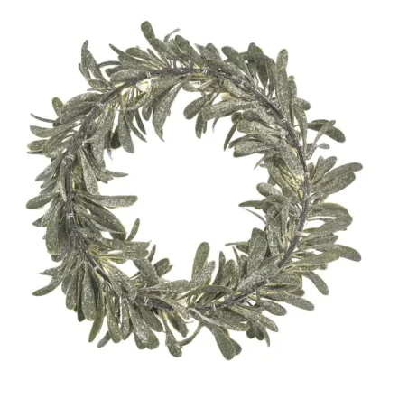 Dekoracje-swiateczne-led - wianek świąteczny na drzwi jemioła led na baterie emos dctw28 