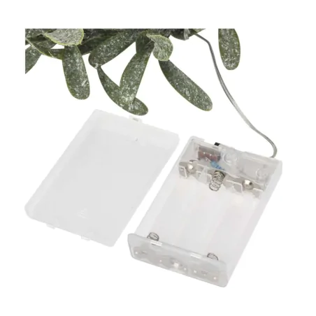 Dekoracje-swiateczne-led - wianek świąteczny na drzwi jemioła led na baterie emos dctw28 