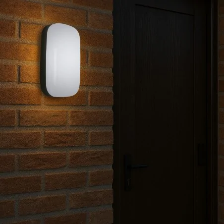 Kinkiety-ogrodowe - oświetlenie led hermetyczne lampa zewnętrzna czarna 15w abel 04353 ip65  ideus 