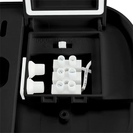 Kinkiety-ogrodowe - oświetlenie led hermetyczne lampa zewnętrzna czarna 15w abel 04353 ip65  ideus 