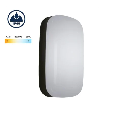 Kinkiety-ogrodowe - oświetlenie led hermetyczne lampa zewnętrzna czarna 15w abel 04353 ip65  ideus 