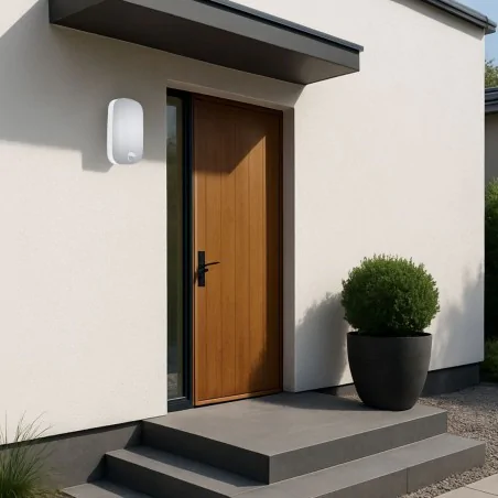 Kinkiety-ogrodowe - oprawa led hermetyczna z czujnikiem ruchu lampa zewnętrzna pir 15w abel 04354 ip65  ideus 