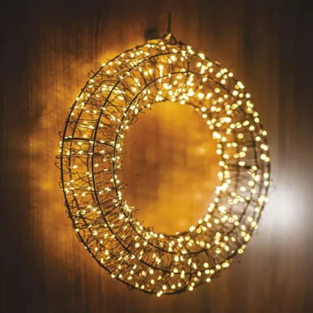 Dekoracje-swiateczne-led - wianek świąteczny na drzwi dekoracja wieniec bożonarodzeniowy emos dctw34 