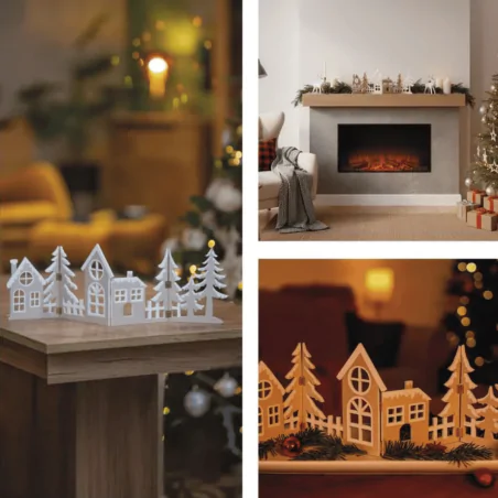 Dekoracje-swiateczne-led - dekoracja świąteczna wioska led bezprzewodowa z ciepłym światłem dcww41 emos 