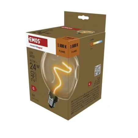 Zarowki-dekoracyjne - żarówka dekoracyjna ozdobna bursztynowa retro 4.5w ciepła e27  emos 