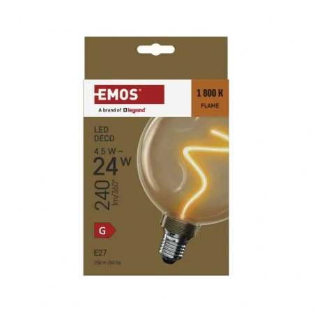 Zarowki-dekoracyjne - żarówka dekoracyjna ozdobna bursztynowa retro 4.5w ciepła e27  emos 