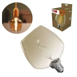 Zarowki-dekoracyjne - żarówka dekoracyjna ozdobna bursztynowa retro spirala 3,5w ciepła e27  emos