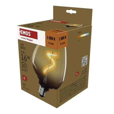 Zarowki-dekoracyjne - żarówka dekoracyjna ozdobna bursztynowa vintage spirala 4w ciepła e27  emos 