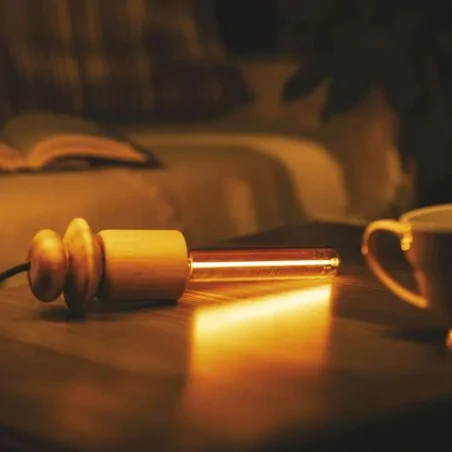 Zarowki-dekoracyjne - żarówka led podłużna do lampy dekoracyjna bursztynowa długa t30 2w  emos 