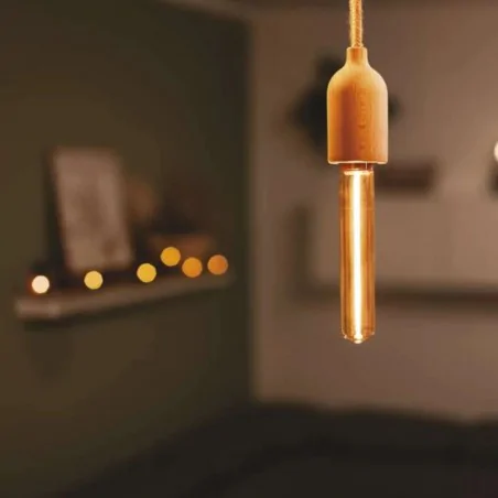 Zarowki-dekoracyjne - żarówka led podłużna do lampy dekoracyjna bursztynowa długa t30 2w  emos 