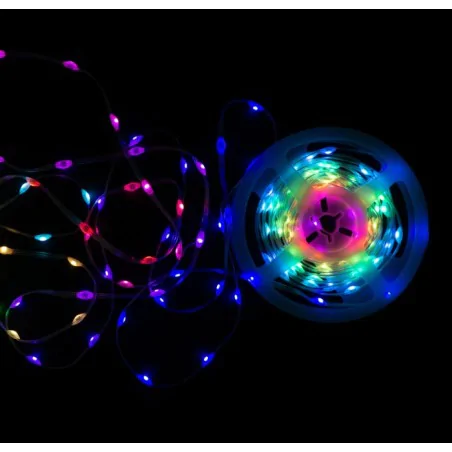 Tasmy-led - magiczna taśma led kolorowa sterowana telefonem 100 led wąż choinkowy na zewnątrz 5m ml61623 eco-light 