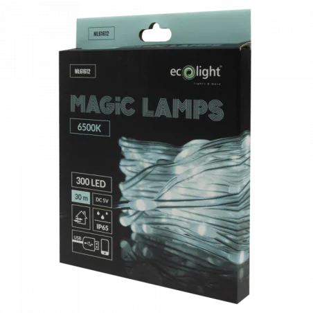Tasmy-led - magiczna taśma led lampki zimne 300 led 30m ml61612 eco-light 