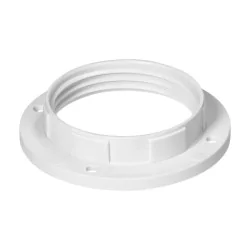 Gwint-trzonek-e27 - kołnierzyk do oprawki żarówki e-27 pierścień mocujący klosz biały lh/e27-26 orno