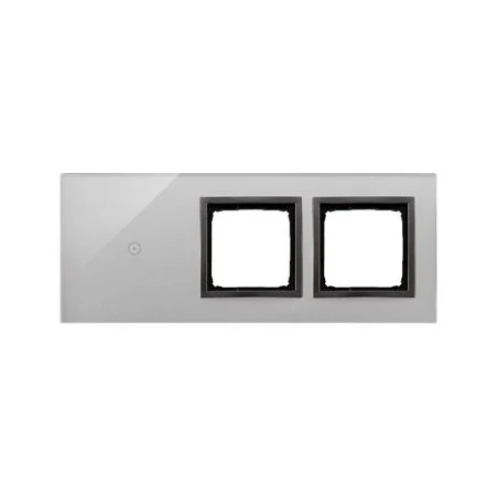 Panele-dotykowe - panel dotykowy 1 pole dotykowe+2 otwory na osprzęty burzowa chmura dstr3100/72 simon 54 touch kontakt simon 