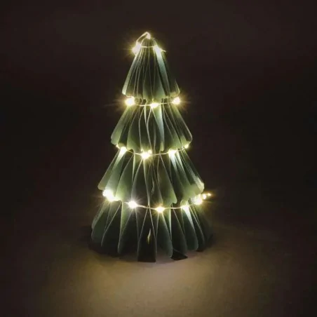 Dekoracje-swiateczne-led - papierowa choinka led dekoracja na stół świąteczny dcaw22 emos 