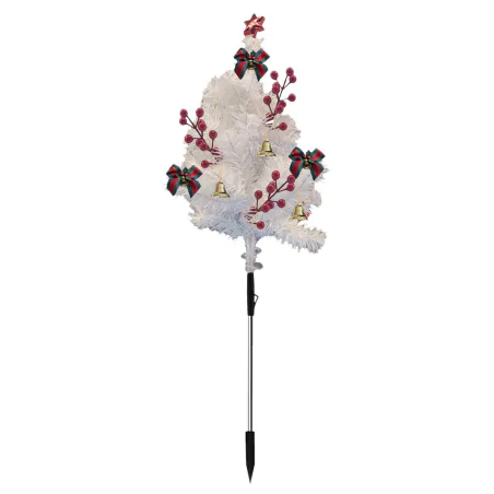 Dekoracje-swiateczne-led - dekoracja bożonarodzeniowa choinka led na zewnątrz wbijana biała ml2408 eko-light 