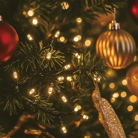 Oswietlenie-choinkowe - tanie klasyczne lampki choinkowe z ciepłym światłem 100led 10m vo2637 volteno 