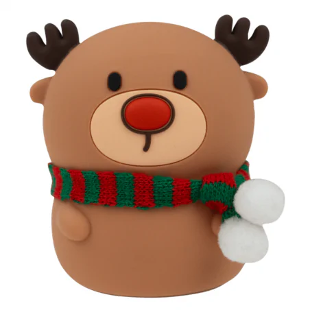 Oswietlenie-do-pokoju-dzieciecego - lampka nocna dziecięca miękka reniferek z szalikiem prezent na mikołaja mw61419 interblue 