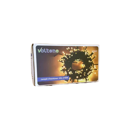 Oswietlenie-choinkowe - tanie klasyczne lampki choinkowe z ciepłym światłem 100led 10m vo2637 volteno 