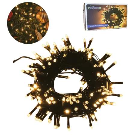 Oswietlenie-choinkowe - tanie klasyczne lampki choinkowe z ciepłym światłem 100led 10m vo2637 volteno 