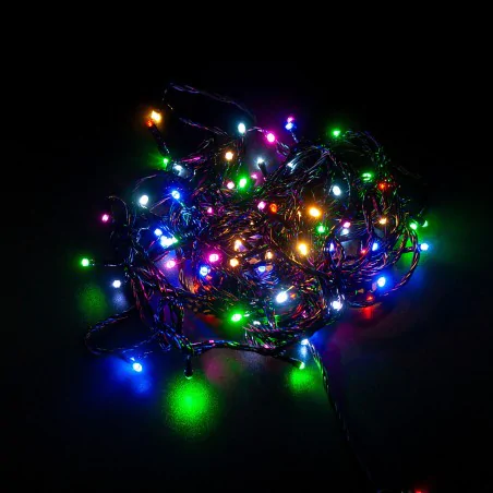 Oswietlenie-choinkowe - tanie kolorowe klasyczne lampki na choinkę 100 led 10m rgb vo2636 volteno 
