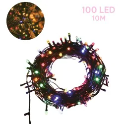 Oswietlenie-choinkowe - tanie kolorowe klasyczne lampki na choinkę 100 led 10m rgb vo2636 volteno