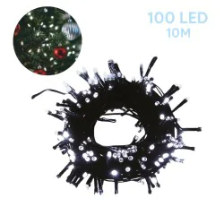 Oswietlenie-choinkowe - klasyczne lampki na choinkę z zimnym światłem 100led 10m vo2638 volteno