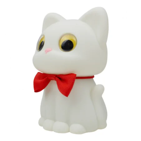 Oswietlenie-do-pokoju-dzieciecego - lampka nocna dziecięca kotek prezent dla niemowlaka miękki silikon mw61590 interblue 