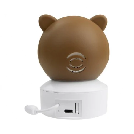 Lampki-nocne - niania elektroniczna kamera obrotowa w kształcie misia na prezent mw61499 interblue 