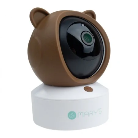 Lampki-nocne - niania elektroniczna kamera obrotowa w kształcie misia na prezent mw61499 interblue 