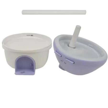 Nawilzacze-i-odswiezacze-powietrza - nawilżacz powietrza led fioletowy grzybek dyfuzor z lampką i projektorem dla dzieci mw61497 interblue 